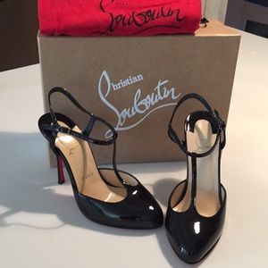 Black me Pam patent Louboutin  high heels sz 7.5
